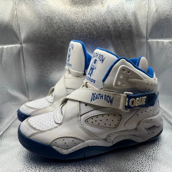 Size 8.5 Ewing Rogue X Death Row Records White Mens Basketball Shoe 1BM01327-147 - Picture 1 of 8